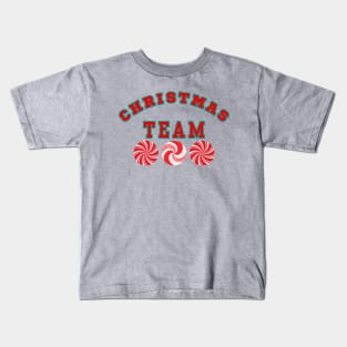 CHRISTMAS Team. Sport Some Peppermint Xmas Style Kids T-Shirt